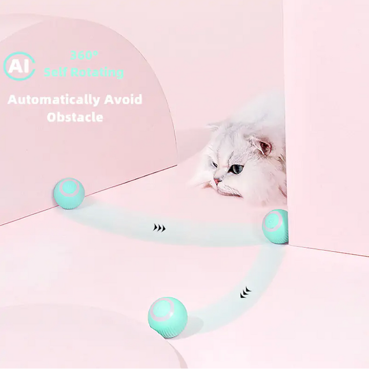 Cat Interactive Ball Smart Pet Cat Toys Indoor Automatic Rolling Magic Ball Electronic Interactive Cat Toy Cat Pet Accessories