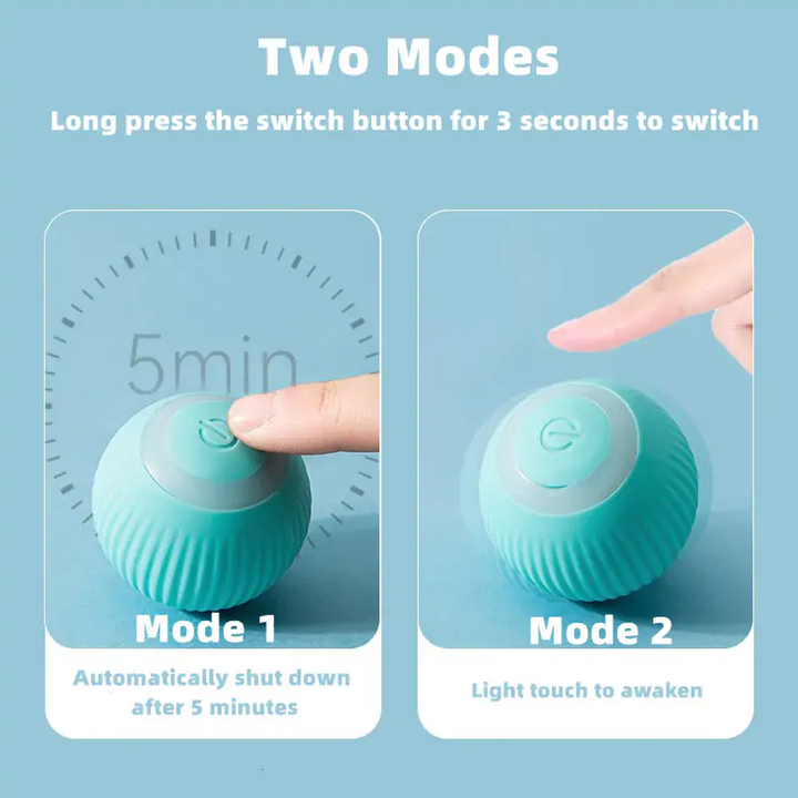 Cat Interactive Ball Smart Pet Cat Toys Indoor Automatic Rolling Magic Ball Electronic Interactive Cat Toy Cat Pet Accessories