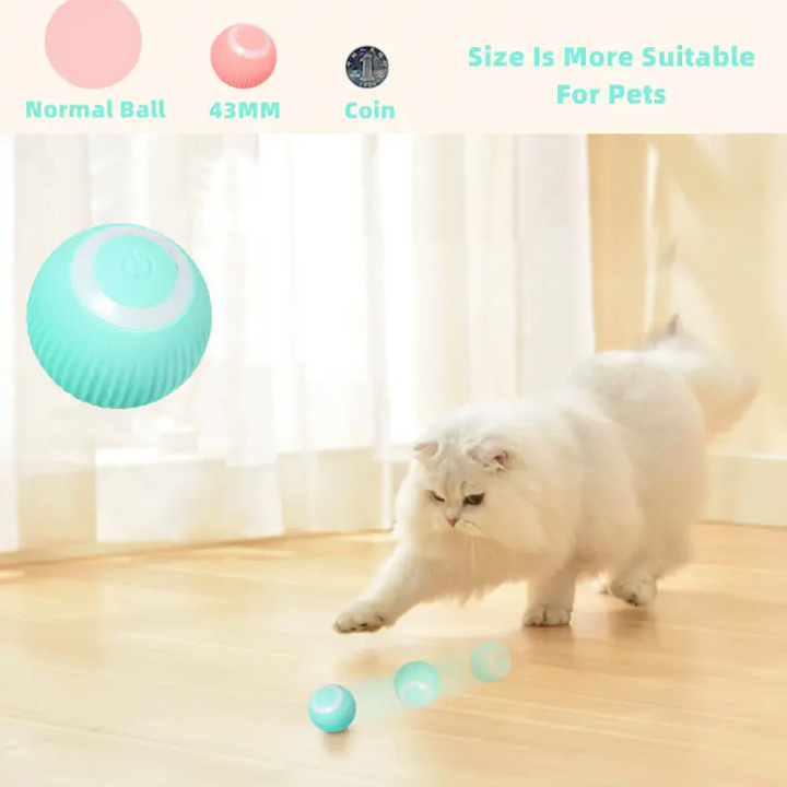 Cat Interactive Ball Smart Pet Cat Toys Indoor Automatic Rolling Magic Ball Electronic Interactive Cat Toy Cat Pet Accessories