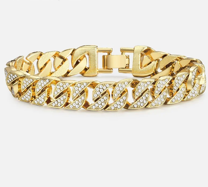 Miami Gold Curb Cuban Bracelet