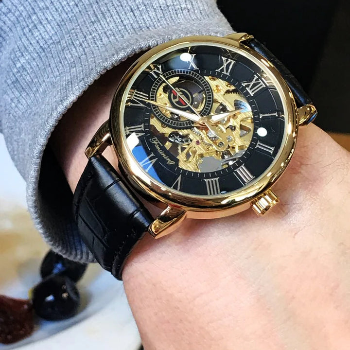 Luxury Men's Mechanical Leather Watches
