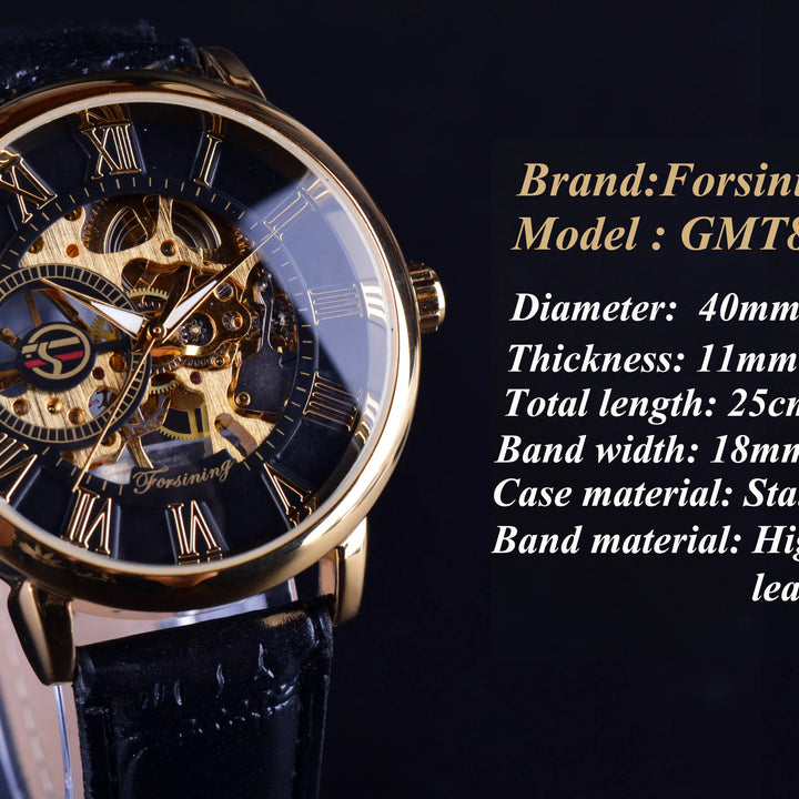 Luxury Men's Mechanical Leather Watches
