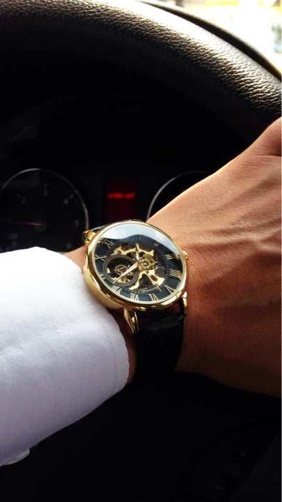 Luxury Men's Mechanical Leather Watches