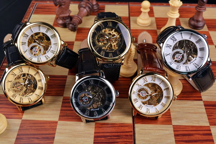 Luxury Men's Mechanical Leather Watches