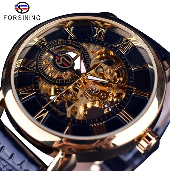 Luxury Men's Mechanical Leather Watches