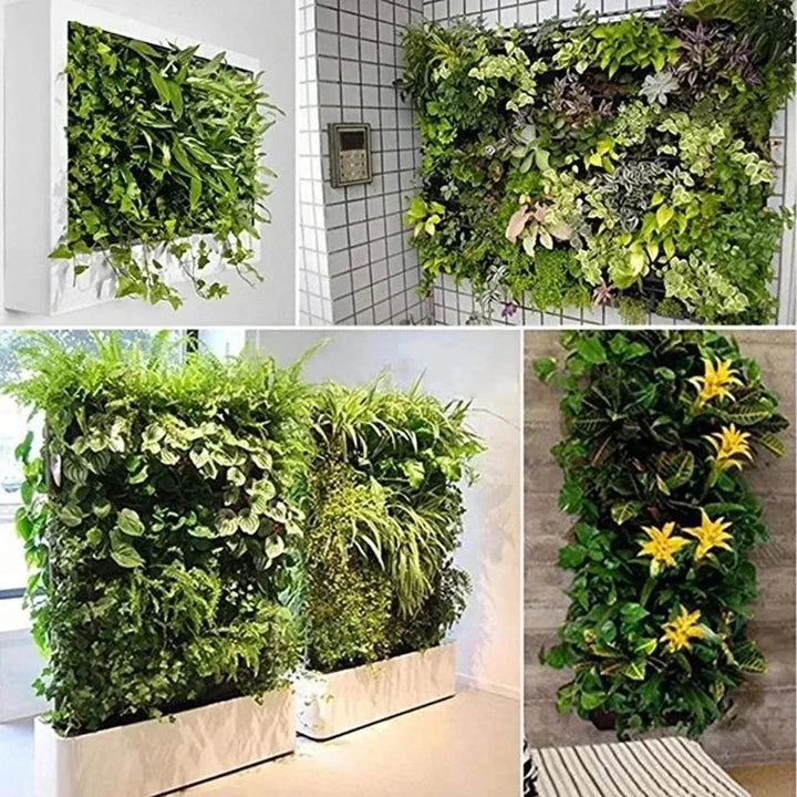 Wall Hanging Planting Bag Multiple Pockets Grow Bag Planter Vertical Garden Vegetable Living Bonsai Flower Plant Pot Home Supply