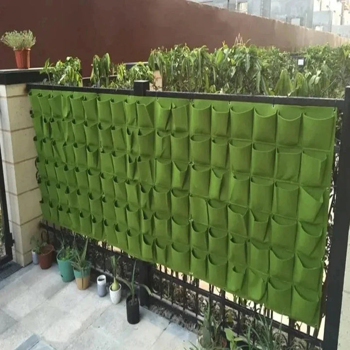 Wall Hanging Planting Bag Multiple Pockets Grow Bag Planter Vertical Garden Vegetable Living Bonsai Flower Plant Pot Home Supply