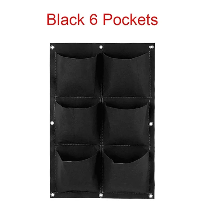 Wall Hanging Planting Bag Multiple Pockets Grow Bag Planter Vertical Garden Vegetable Living Bonsai Flower Plant Pot Home Supply