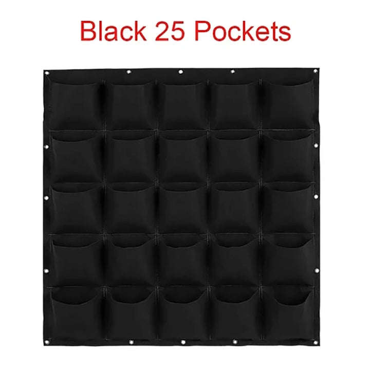 Wall Hanging Planting Bag Multiple Pockets Grow Bag Planter Vertical Garden Vegetable Living Bonsai Flower Plant Pot Home Supply