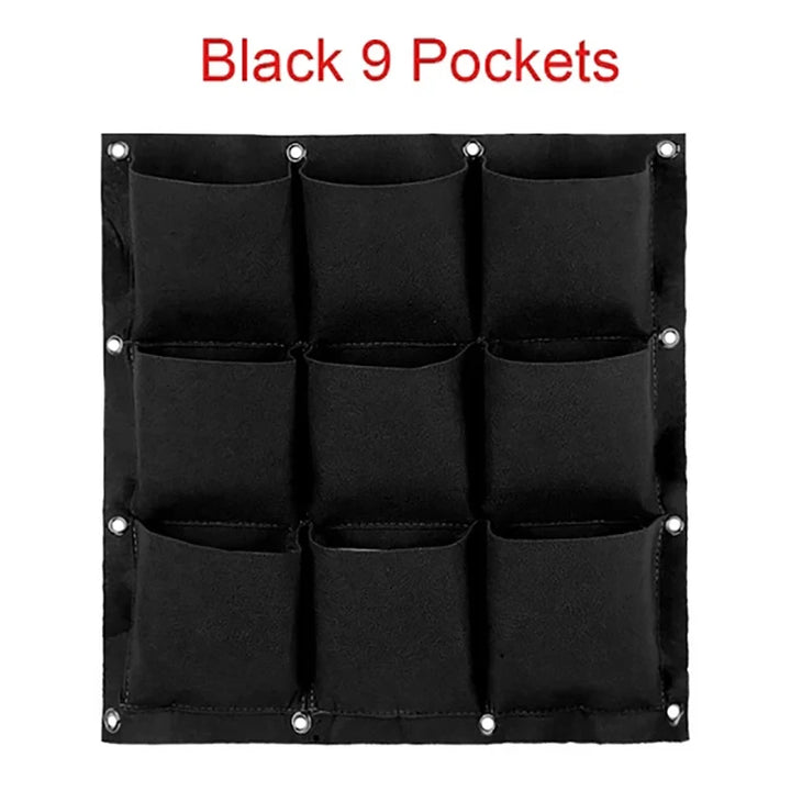 Wall Hanging Planting Bag Multiple Pockets Grow Bag Planter Vertical Garden Vegetable Living Bonsai Flower Plant Pot Home Supply