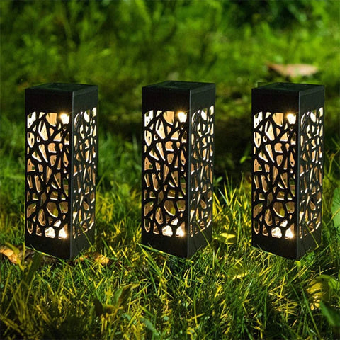 1-5pc Outdoor Waterproof LED Solar Lawn Light Garden Decor Solar Buried Lamps Pavilion Yard Way Christmas Lamp Lawn Solar Lights